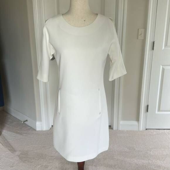 Rachel Roy Off-white Shift Dress Size 6 - Picture 10 of 10